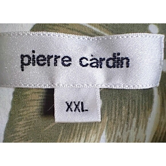 Men's Pierre Cardin Hawaiian Shirt XXL - 100% Cotton Palm Leaf Floral Print - Picture 3 of 6